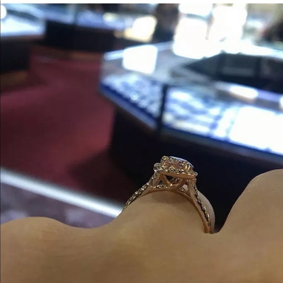 NEW rose gold bridal engagement wedding ring - Picture 3 of 5